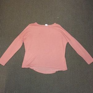 Peach colored long sleeve